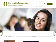 Tablet Screenshot of farsund-misjonskirke.com
